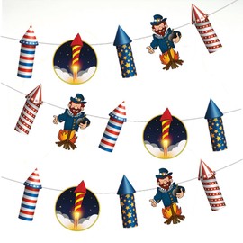 AK Giftshop Guy Fawkes Bonfire/Fireworks Night Bunting Party Decorations - 15pcs / 2.5m Ribbon