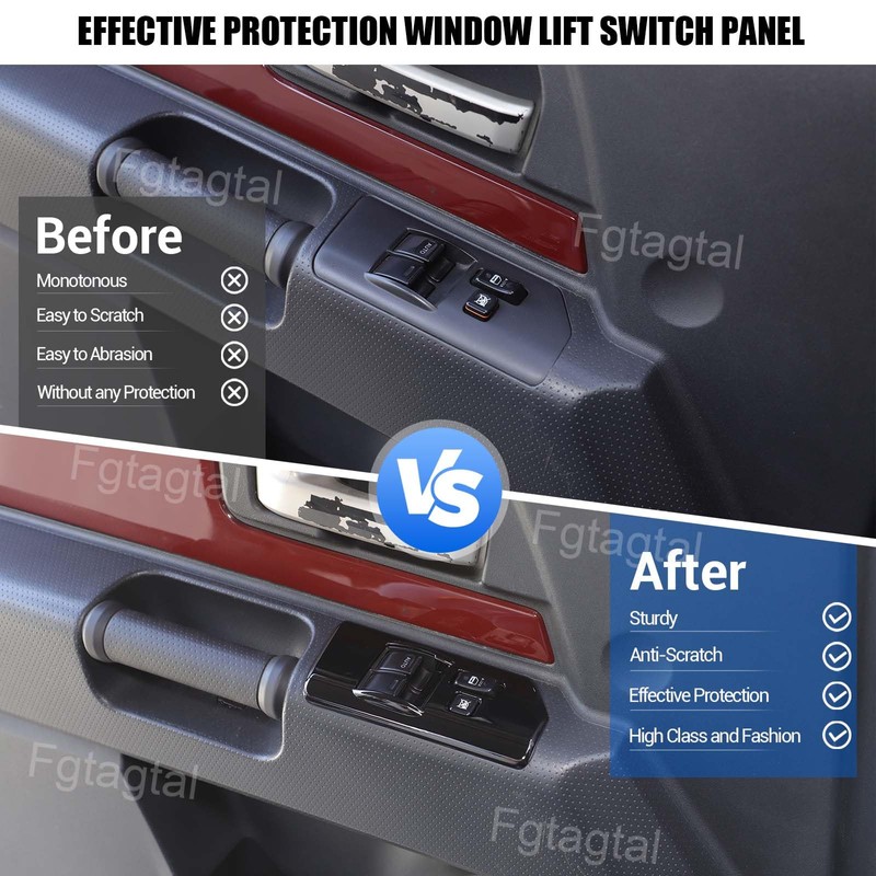 Window Lift Switch Cover Compatible with Toyot@ FJ Cruiser 2007-2021,