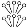 PENGJINYU 10 PCS Black Standard Hex Dogging Key with Full