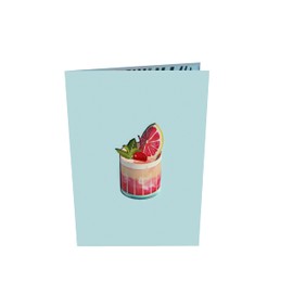 Sweetpopup® 3D Cocktail Glass Pop-Up Card - Perfect for Birthdays, Holidays, Vacations, Celebrations, or Recovery Wishes - Cocktail 023