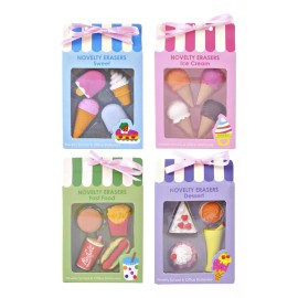 Jands Distribution Goma Para Borrar De Migajón Borrador Figuras Kawaii 4paq