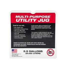 VP Racing Utility Container 5.5 Gallon - 2 Pack With 2 Deluxe Hoses and a Get Bent Hose Bender (Orange, 2 Pack)