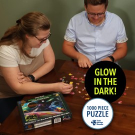 Glow in The Dark Universal Cosmos Adventure 1000 Piece Jigsaw Puzzle, Twin Spring Goods 1,000 pcs Puzzle