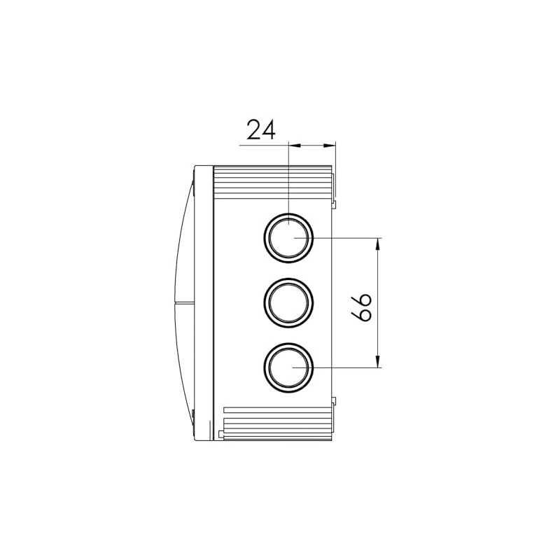 Wiska Combi 1010/5/S IP66/67 Weatherproof Junction Box Black