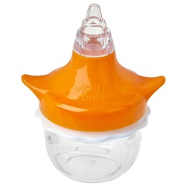 Vital Baby Nasensauger manuell / wiederverwendbarer leicht zu reinigender Baby Nasenaspirator Silikon Nasensekretsauger mit extra weichem Nasensaugkopf manuell