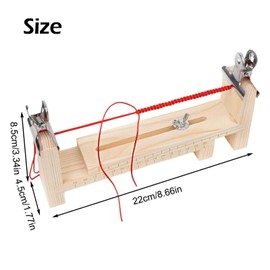 UESDU Wooden Bracelet Maker, Paracord Jig Bracelet Maker with 2 Clamps, Adjustable Bracelet, Manufacturer Cord, Wristband Maker for Paracord Dog Collar DIY