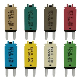 Mini ATM Manual Reset Multipack 5A, 6A, 7.5A, 10A, 15A, 20A, 25A, 30A Amp Circuit Breaker Fuse for Automotive Marine RV Car Truck Audio Battery Protection (T3) Manual Reset (Multi Pack)