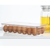 InterDesign Fridge/Freeze Binz Envase para Huevos, huevera de plástico Grande