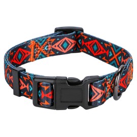 Rhea Rose Tribal Aztec Dog Collar Adjustable Collars Large