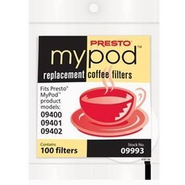 Presto 09993 Mypod Replacement Coffee Filters