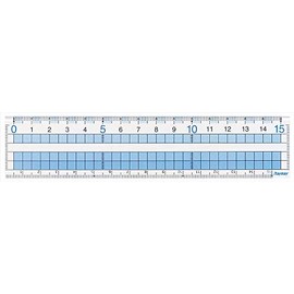 reimei藤井 Easy-to-Read Grid Ruler 15 cm Ruler ajh158