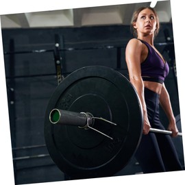 WOONEKY 4Pcs Portable Stainless Steel Barbell Clips Quick Release Weight Clamps Durable Spring Collars for Barbell Dumbbell Secure Weightlifting Accessories