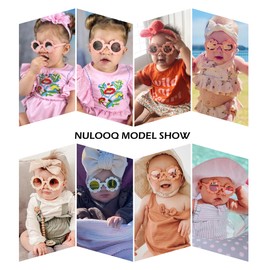 Polarized Baby Sunglasses with Strap – Flexible Flower Shaped Sunglasses for Toddler & Infant Age 0-24 Months (White/Purple Red + Beige/Brown + Pink/Pink) - 3 Pack