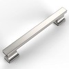 Amerdeco 10 Pack Brushed Satin Nickel Cabinet Pulls 5 Inch(128mm) Hole Centers Kitchen Cabinet Handles Cabinet Hardware Kitchen Handles for Cabinets Cupboard Handles Drawer Pulls