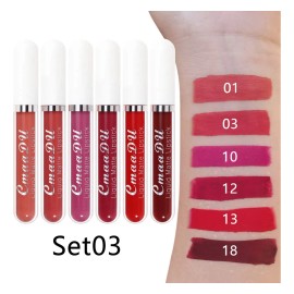 Evpct Cmaadu 6pcs Matte Liquid Lipstick Lipgloss Lip Gloss S