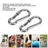 2pcs Stainless Steel Locking Clip Outdoor Camping Locking Buckle for