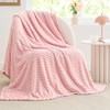 BEDELITE Fleece Blanket Twin Blanket for Bed Couch, 3D Jacquard