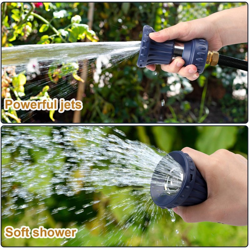 Heavy Duty Fire Water Nozzle, Blue Fireman Style Garden Hose