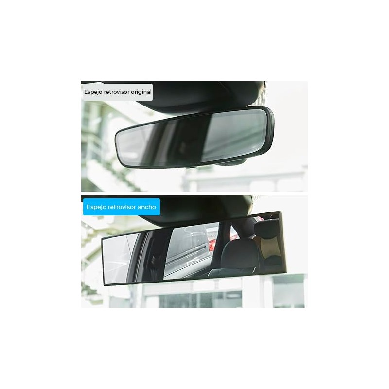 Timotech Espejo Retrovisor para Auto,Espejo Retrovisor Panoramico, Retrovisor para Auto,
