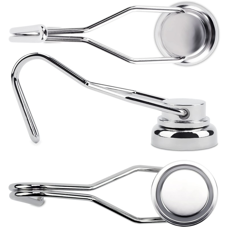 Sensei Pack of 4 Neodymium Magnets with Rotating Hook Diameter
