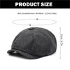 YEWCEP Men's Flat Cap, Peaked Cap, Flat Cap, Newsboy Cap,