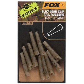 Fox Edges Camo Size 10 Slik Lead Clip Tail Rubber - 10 Lead Clips, Lead Clips, Fishing Accessories for Carp Fishing