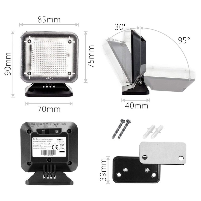 Kobert goods LED TV simulator, through light simulation for use