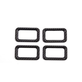 Car Central Door Lock Switch Frame,Car Children Safety Switch Lock Button Trim Cover for Hummer H2 2003-2009 (Carbon Fiber Texture)