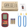 Proster Digital Thermometer Dual Channel Thermocouple Thermometer with Two K-