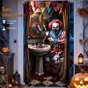 Halloween Garage Door Decoration, 70.9 x 35.4 Inch Bloody Clown