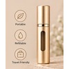 2-Pack Refillable Perfume Atomizer Bottles for Travel – 5ml/10ml Bottom-Fill
