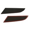 2PCS Tail Light Trim Cover Smoked Black Transparent Style Smooth
