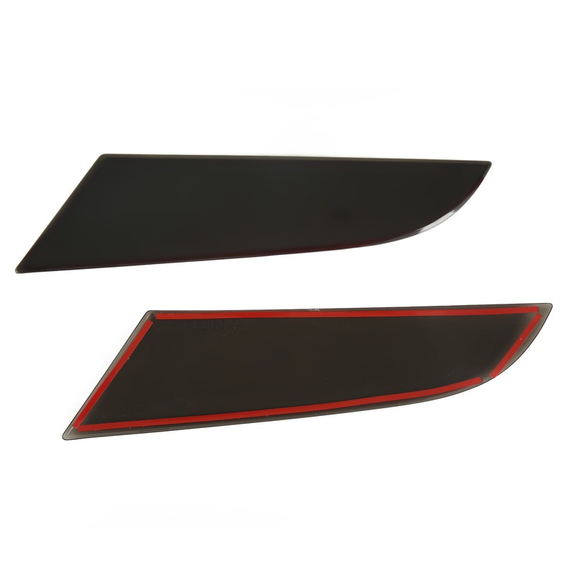 2PCS Tail Light Trim Cover Smoked Black Transparent Style Smooth