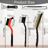 ANBOWEI 15pcs Mini Wire Brushes for Cleaning with Small Brass
