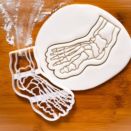 X-ray Human Foot Cookie Cutter 1 Piece. Bakerlogy