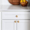 Goo-Ki 6 Pack Knurled Champagne Bronze Cabinet Knobs Champagne Gold