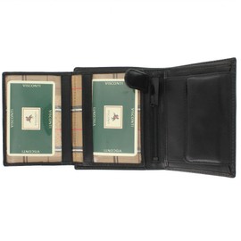 VISCONTI Monza Collection Vegetable Tanned Gents Leather Milan Wallet RFID Blocking MZ3 Black