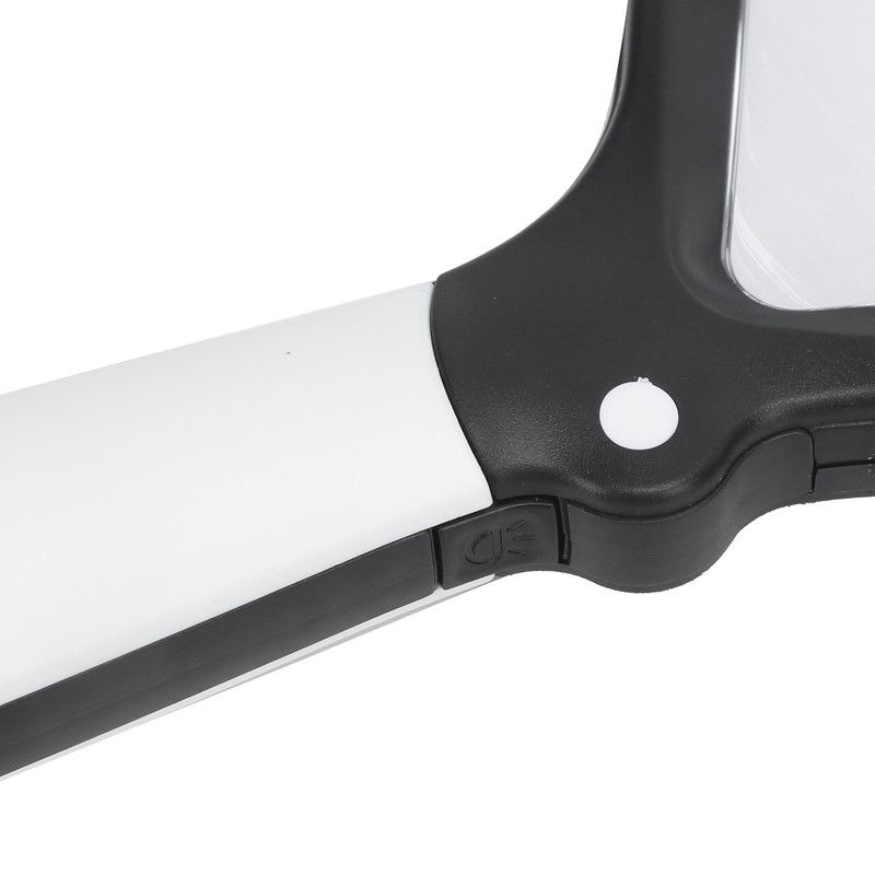 Magnifying Glass Foldable Handheld 5 LED Lights HighDefinition Acrylic Magnifier