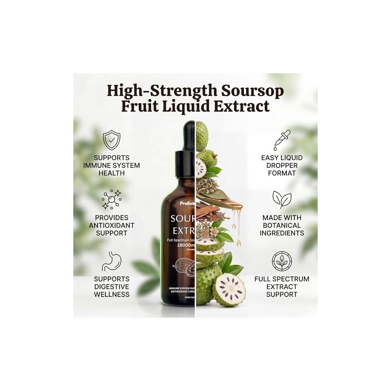 Soursop Drops for Cell Support & Regeneration | High Strength