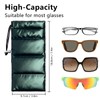 Face Shadow Super Soft Glasses Case with Cleaning Cloth Eyeglasses