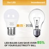 Vgogfly 3W LED Bulb Equivalent 25 Watt Light Bulbs, A15