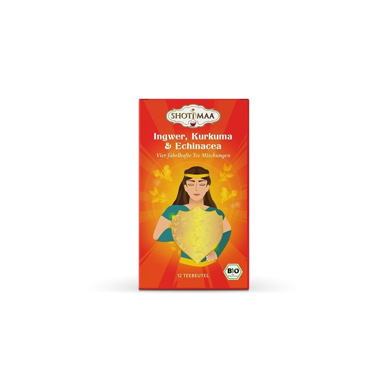 Golden Shield - Gift Box with 12 Organic Herbal and
