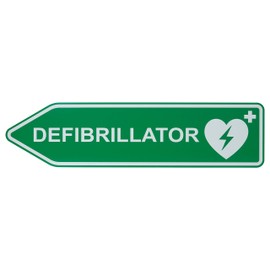 MedX5 Defibrillator (AED) Location Label Sticker, Defi Location Sign, AED Marking