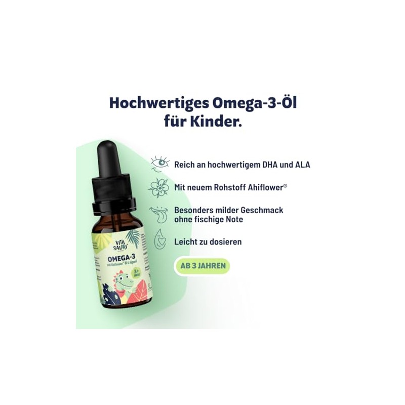 Kids Omega 3 for Children - Made from Marine Microalgae