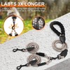 Mengbei tribe Double Dog Leash, Dual Dog Leash, 360° Swivel