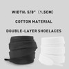 UamGlsob 15MM Cotton Fat Shoe Laces for Sneakers, 5/8" Wide