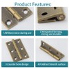 bociloy 6Pcs 1.5 Inch Butt Hinge, Mini Cabinet Hinges, Rectangle