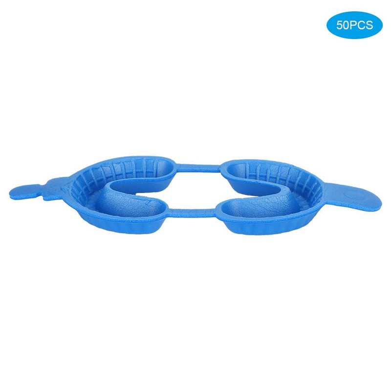 50Pcs/Set Disposable Fluoride Tray Dual Arch Trays Dental Accessory ToolsL