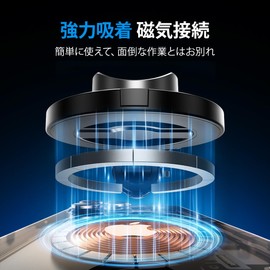 Mag-safe Selfie Stick [Omnidirectional 360° Rotation, Super Strong Magnetic Force] Smartphone Stand, Tripod, Smartphone, Magnetic Ring Included