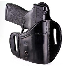 Urban Carry LockLeather OWB Holster for CZ 75 (D PCR/Compact/Semi Compact) - Secure & Comfort Hybrid Leather/Polymer Design for 3.9-inch Barrel
